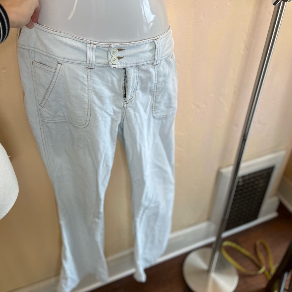 Y2K pale blue low-rise corduroys size 8